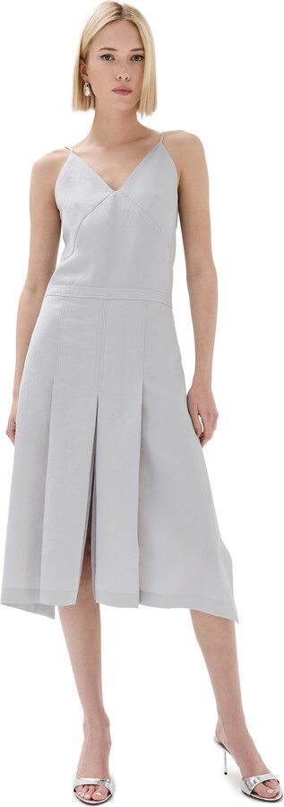 Recto Pleats Detail Strap Dress