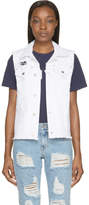 Thumbnail for your product : Sjyp White Open-Back Destroyed Vest