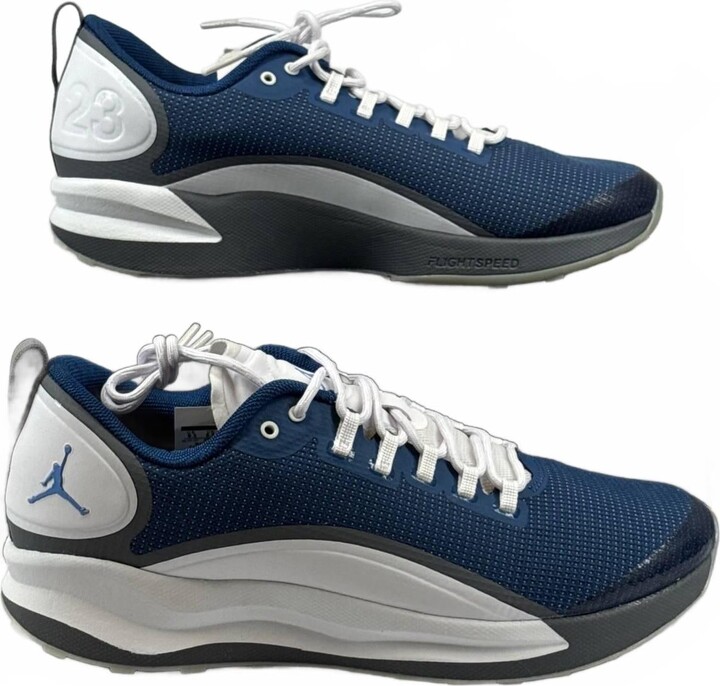 Men's Air Jordan Zoom Tenacity Flight Sneakers In Blue / White
