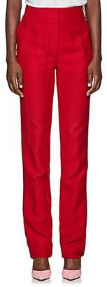 Valentino Women's Flared Silk-Wool Pants - Red
