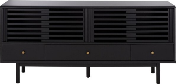 Safavieh Adrin3DrawerSideboard/MediaStand-MED3105-Black/Brass