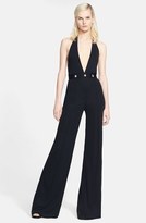 Thumbnail for your product : Versace Crepe Jersey Halter Jumpsuit