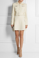Thumbnail for your product : Carven Crystal-embellished wool-crepe mini skirt