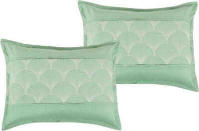 Home Mart Goods Green 7 Piece Polyester Comforter Set