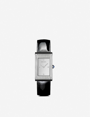 Boucheron Reflet medium stainless steel, diamond and cabochon watch