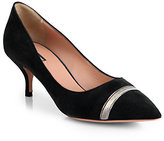 Thumbnail for your product : Giorgio Armani Suede Cap-Toe Pumps