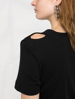 Thumbnail for your product : Helmut Lang lacing cropped T-shirt