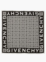 Thumbnail for your product : Givenchy 4g-jacquard Silk-faille Scarf - Black White