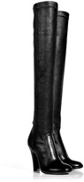 Thumbnail for your product : Laurence Dacade Stretch Leather Over-the-Knee Boots in Black