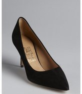 Thumbnail for your product : Ferragamo black suede 'Susi' pointed toe pumps