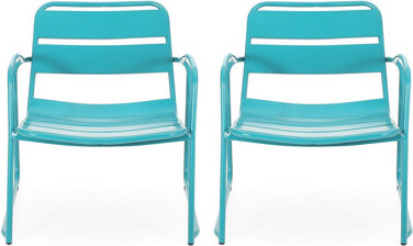 Ebern Designs Chair In Teal Iron: Relax And Unwind 24.34 In. Deep 26.77 Wide 25.2 High 14.33 Lb Iron For Peaceful Relaxation Depth Width Height
