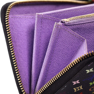 Louis Vuitton Monogram Multicolor Insolite Wallet Black Violet