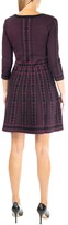 Thumbnail for your product : Nina Leonard Geometric Print Sweater Dress