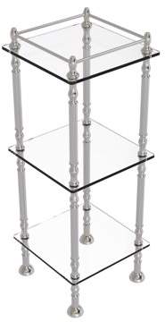 Allied Brass Three Tier Etagere with 14 Inch x 14 Inch Shelves