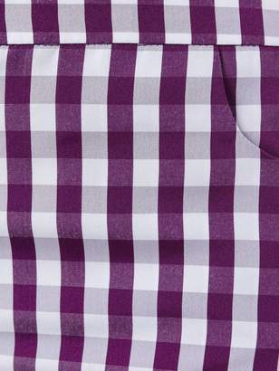 House of Holland flared gingham trousers