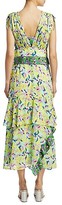 Thumbnail for your product : Tanya Taylor Angie Abstract Print Pleated Midi Dress