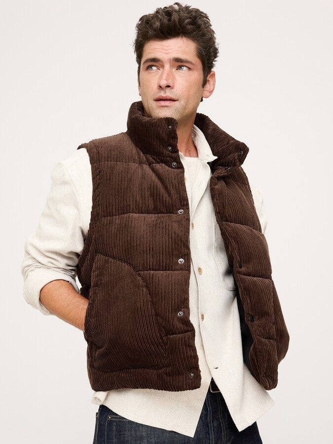 Banana Republic Corduroy Puffer Vest