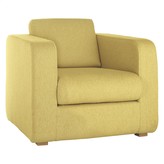 Thumbnail for your product : Porto fabric armchair, wooden feet
