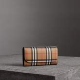 Burberry Vintage Check and Leather Continental Wallet