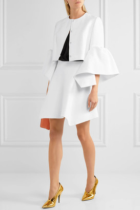 DELPOZO Linen Mini Skirt - White
