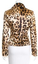 Thumbnail for your product : Dolce & Gabbana Leopard Print Velvet Blazer