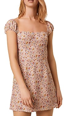 French Connection Cap-Sleeve Mini Dress