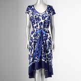 Thumbnail for your product : Vera Wang Simply Vera Crinkle High-Low Hem Dress - Petite