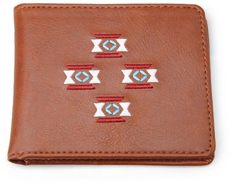 21men 21 MEN tribal-inspired faux leather wallet
