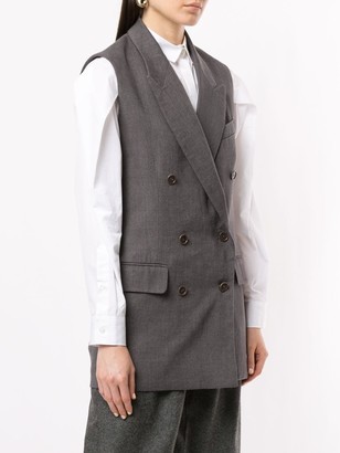 Hermes Pre-Owned peaked lapels elongated waistcoat