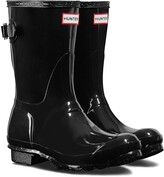 Thumbnail for your product : Hunter Original Short Adjustable Back Gloss Rain Boot