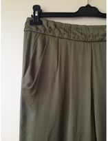 Thumbnail for your product : IRO Khaki Polyester Trousers