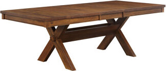 Latitude Run Expandable Dining Table With Butterfly Leaf And Matching Bench For Family Gatherings.