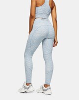 Thumbnail for your product : Topshop co-ord active sports leggings in swirl print