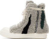 Thumbnail for your product : Rick Owens Gray Strobe Shearling Sneakers