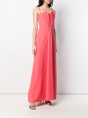 Emporio Armani Pleat Detail Evening Dress