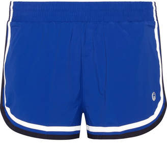 Tory Sport Striped Stretch-shell Shorts - Royal blue