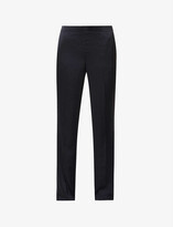Thumbnail for your product : Theory Mid-rise wide-leg satin trousers