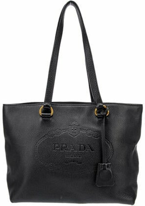 Prada Double Symbole Triangle Bag Leather and Jacquard Mini - ShopStyle