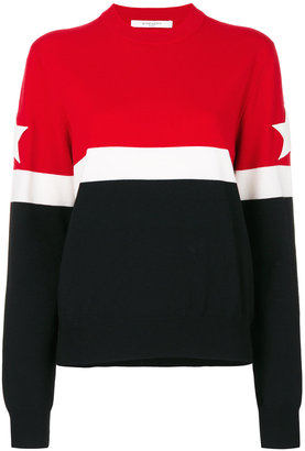 Givenchy striped star patch jumper