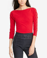 Thumbnail for your product : Lauren Ralph Lauren Petite Lace-Up Shirt