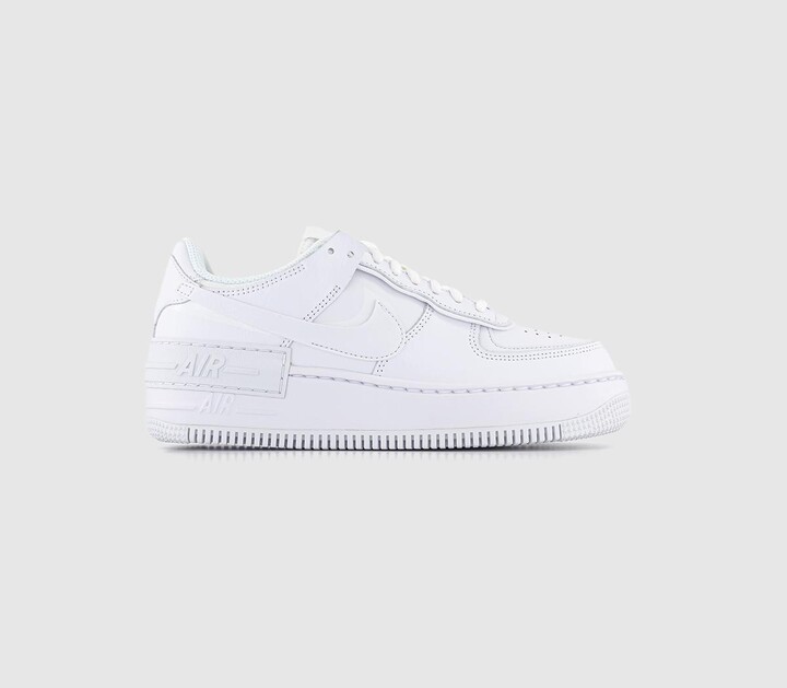 Nike Air Force 1 Shadow Trainers White Mono - ShopStyle Sneakers & Athletic  Shoes