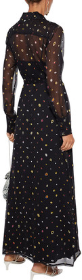 Diane von Furstenberg Jean Michel Printed Silk-georgette Maxi Shirt Dress