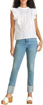 Thumbnail for your product : Veronica Beard Jeans Ryleigh Slim Straight-Leg Jeans with Cuffs
