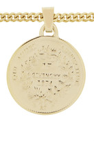 Thumbnail for your product : Givenchy Small medallion necklace in gold-tone metal