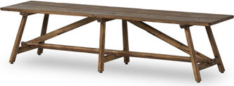 August Grove Dedrianna Accent Bench-Burnt Bleached Oak