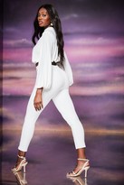 Thumbnail for your product : boohoo Slim Fit Split Seam Pants