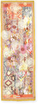 Thumbnail for your product : Ferragamo Oro Silk Satin Patchwork Scarf