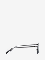 Thumbnail for your product : Alexander McQueen Skull Panthos Metal Sunglasses