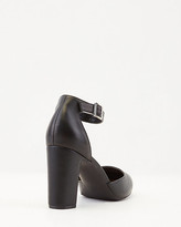 Thumbnail for your product : Le Château Leather Almond Toe Ankle Strap Pump