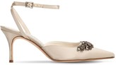 Thumbnail for your product : Manolo Blahnik 70mm Forla Satin Sandals